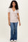 Beige Wrap Front Tie Nursing Top