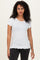 White Ruffle Edge Short Sleeve Top