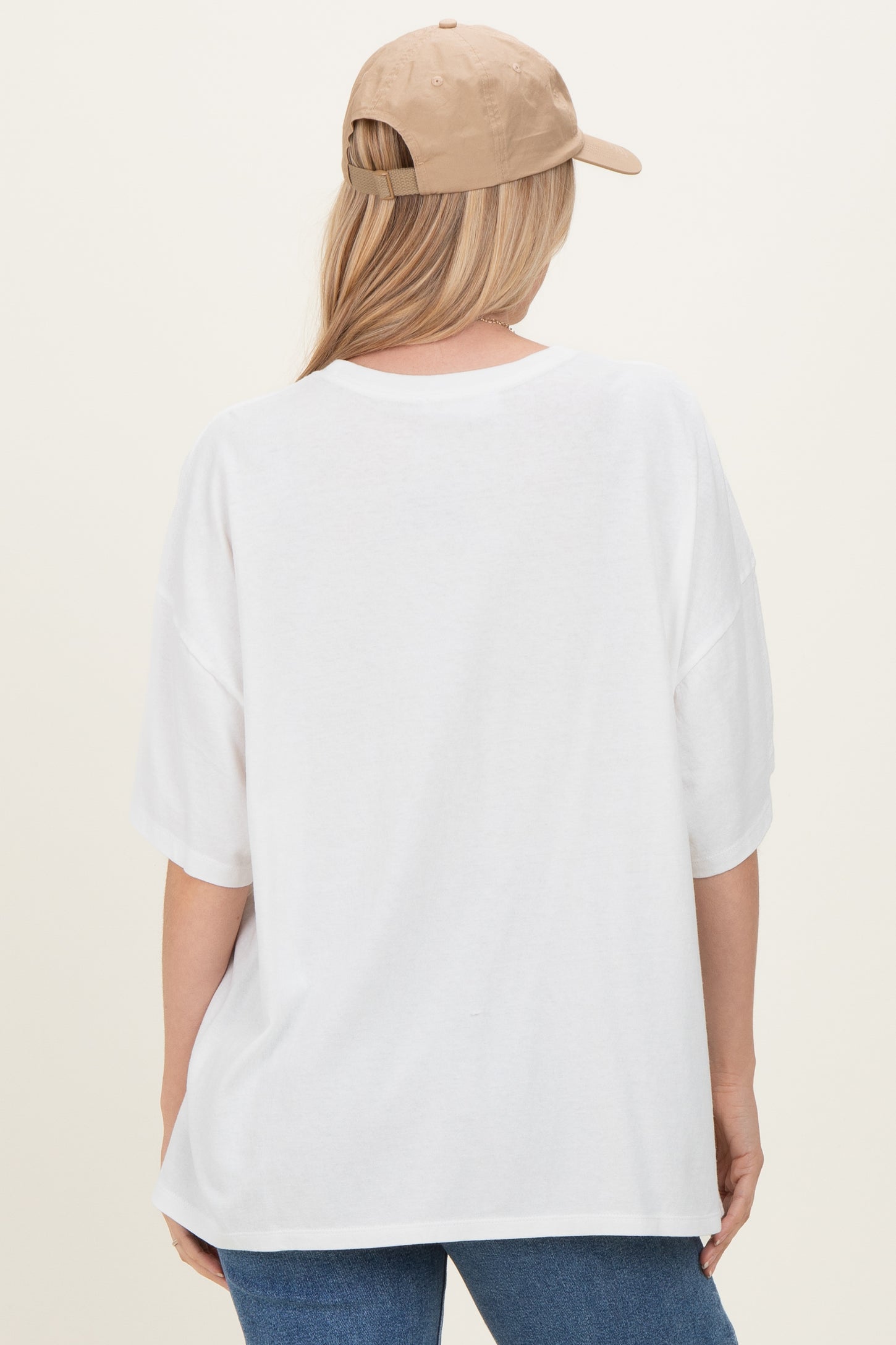 Ivory Oversized Mineral Wash T-Shirt