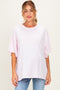 Soft Pink Oversized Mineral Wash Maternity T-Shirt