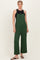 Army Green Wide Leg Jumpsuit