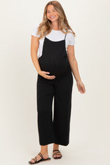 Black Wide Leg Maternity Jumpsuit