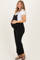Black Wide Leg Maternity Jumpsuit