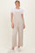 Sand Beige Wide Leg Jumpsuit
