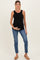 Blue Slim Fit Raw Hem Maternity Jeans