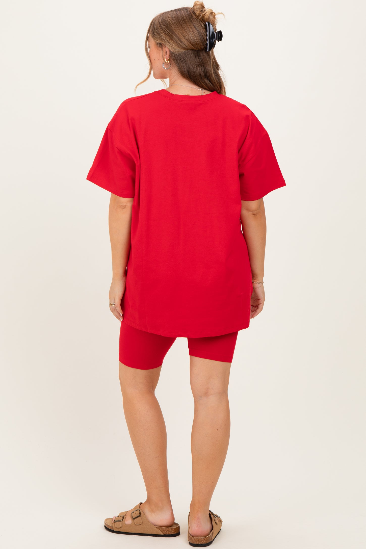 Ruby Biker Shorts Maternity Set