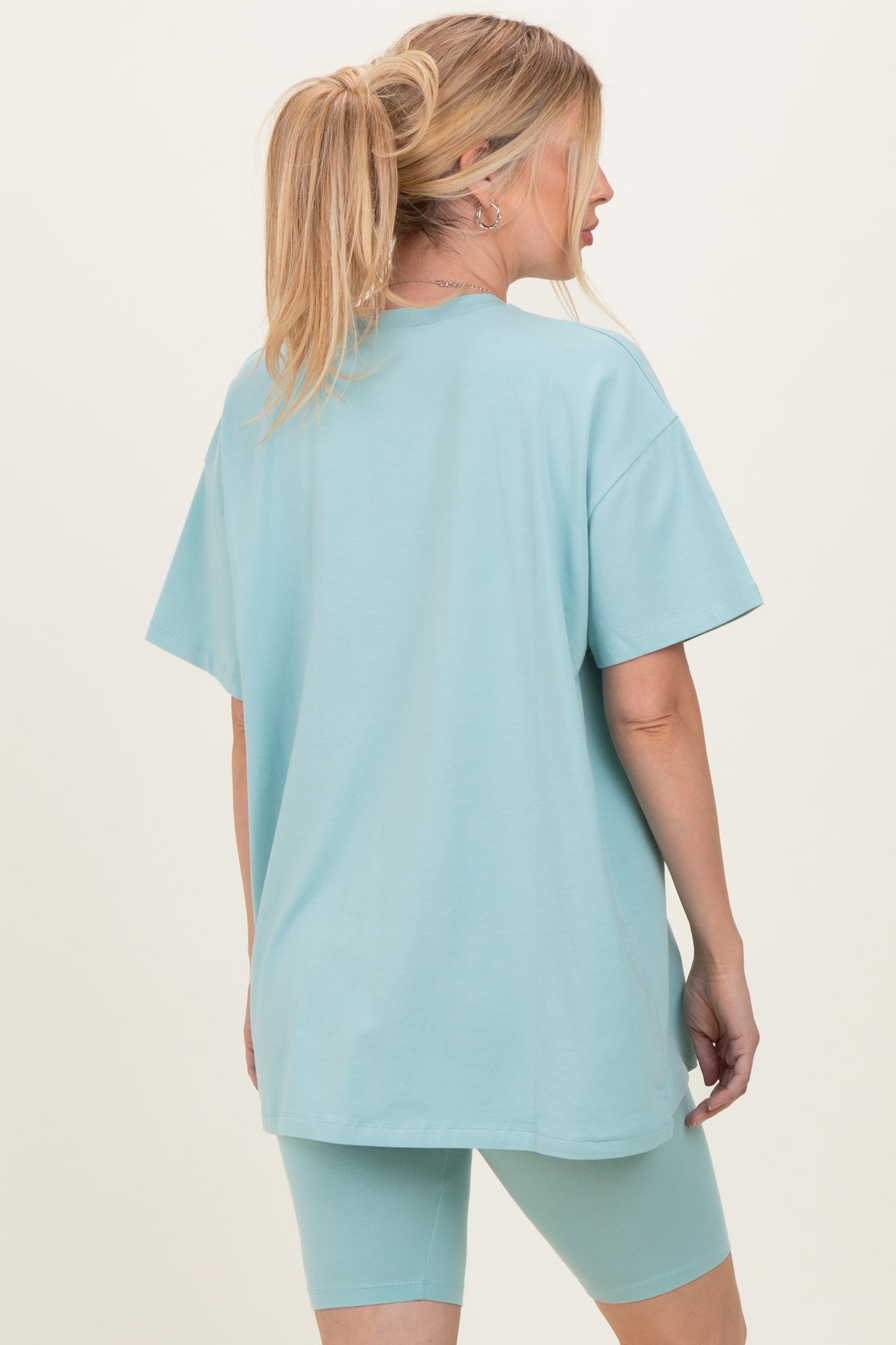 Mint Biker Shorts Set