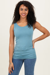 Blue Grey nBasic Seamless Tank