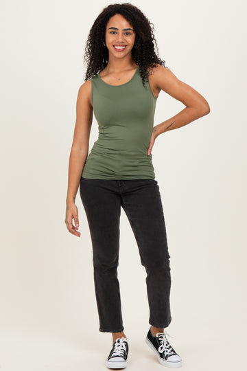 Olive Basic Seamless Tank