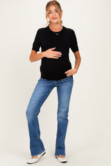 Blue Medium Wash Bootcut Maternity Jeans