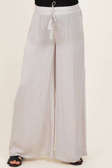 Dove Palazzo Wide Leg Maternity Pants