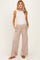 Beige Ankle Wide Leg Maternity Pants