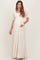 Ivory Lace Sash Tie Maternity Gown