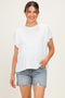 Medium Denim Midi Maternity Short
