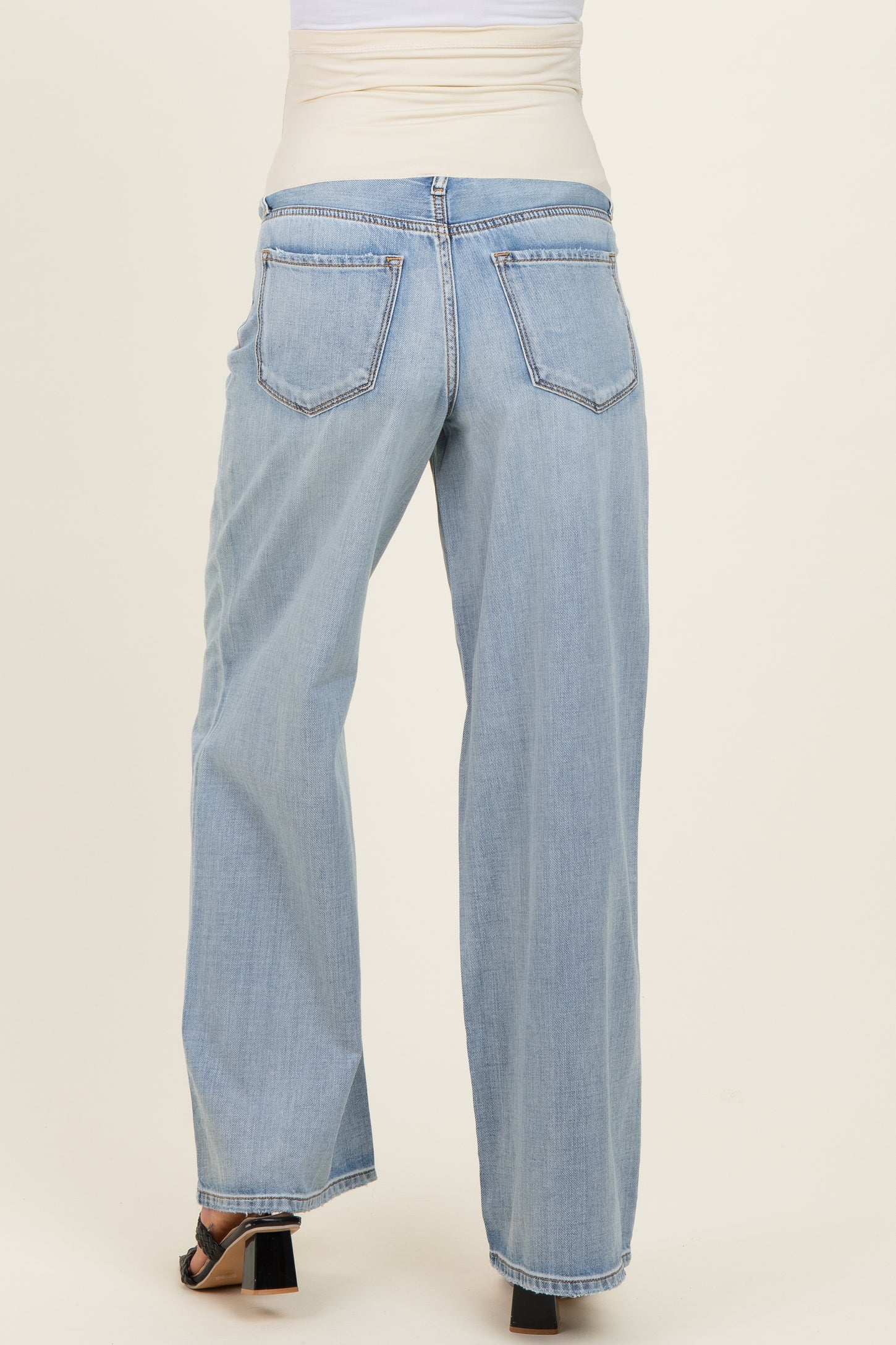 Super Light Maternity Wide Leg Jeans