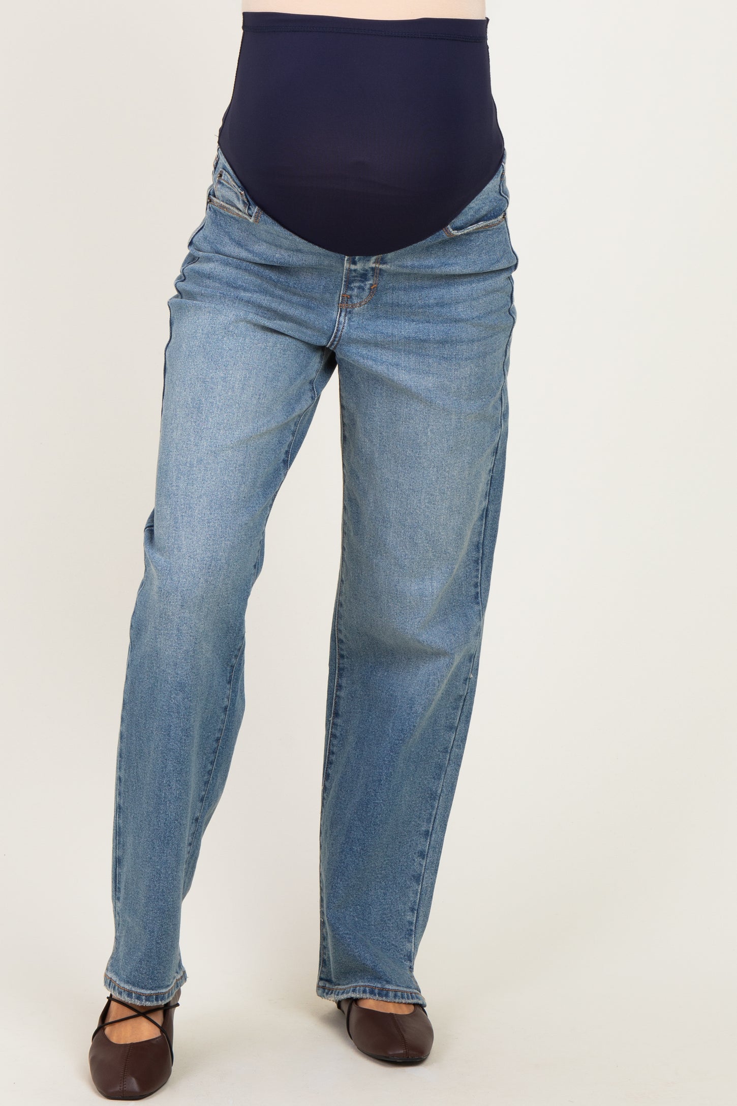 Medium Maternity Dad Jean With Mini Slit