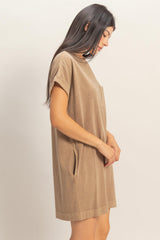 Mocha T-Shirt Mini Dress