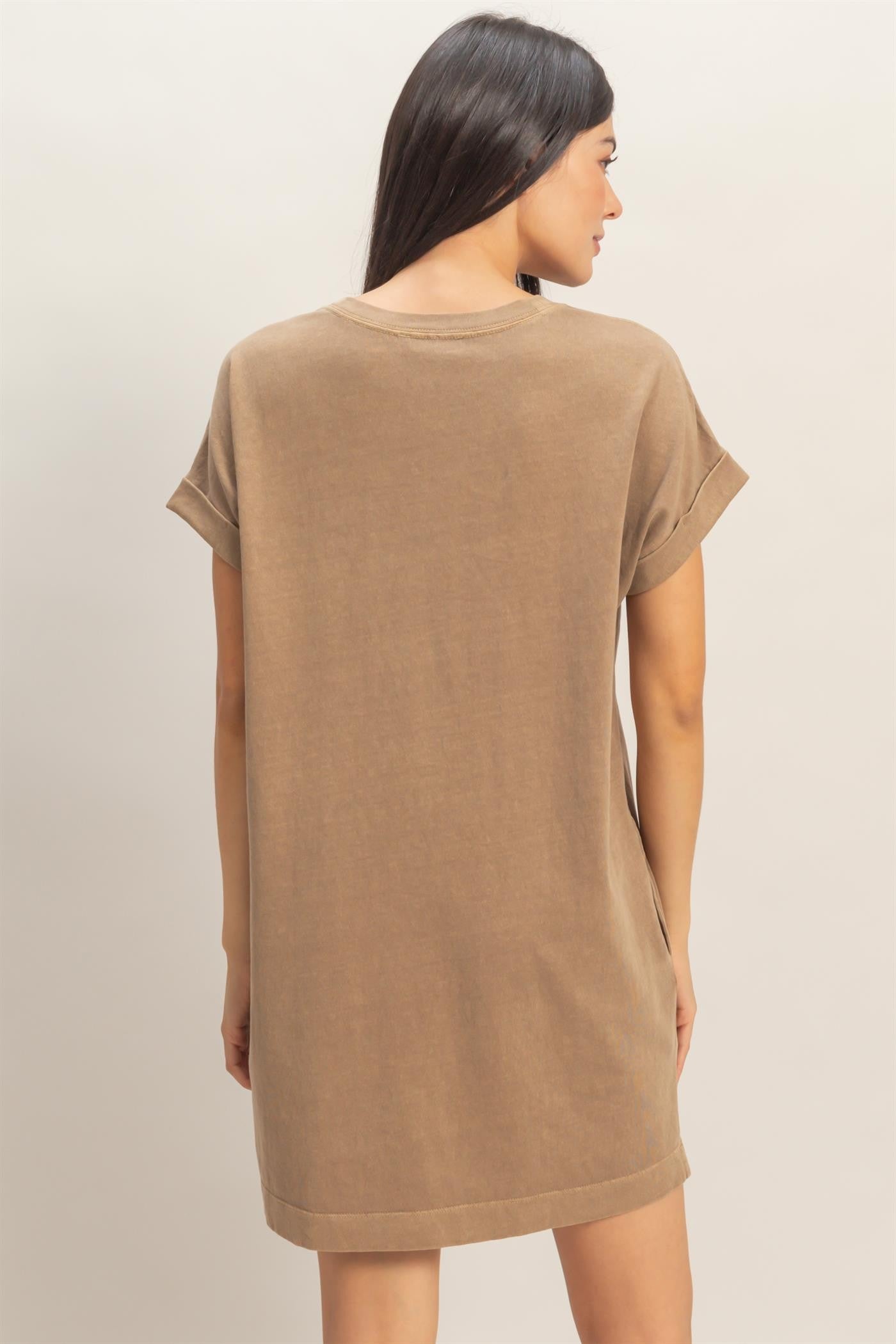 Mocha T-Shirt Mini Dress