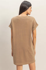 Mocha T-Shirt Mini Dress