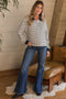 Dark Wash Relaxed Flare Maternity Jeans