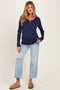Light Wash Maternity Crop Dad Jeans