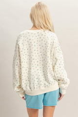 Blue Ditsy Floral Sweatshirt
