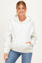 Blue Floral French Terry Maternity Hoodie