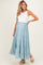 Sage Tiered Maternity Maxi Skirt