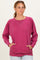 Burgundy Pigment Dyed French Terry Pullover