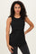 Black Sleeveless Nursing Tank Top