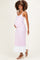 Light Pink Ribbed Colorblock Sleeveless Maternity Maxi Dress