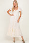Ivory Lace Maxi Dress