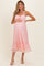 Light Pink Sleeveless Lace Maternity Maxi Dress