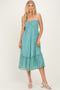 Sage Sleeveless Lace Maxi Dress