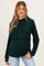 Hunter Green Double Layer Long Sleeve Maternity Nursing Hoodie