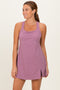 Dark Mauve Racerback Active Romper Dress