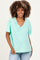 Mint Washed V-Neck Oversized Maternity Tee