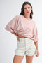Oat Oversized Striped Boyfriend Tee