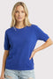 Royal Short Sleeve Basic Knit Top