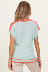 Mint Colorblock Dolman Maternity Sweater Top