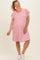 Red Striped Flutter Sleeve Maternity Plus T-Shirt Dress
