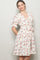 Ivory Rose Floral Wrap Dress
