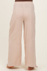 Natural Gauze Cinched Hem Maternity Pants