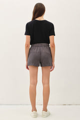 Charcoal  Pull On Short
