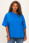 Blue Plus Cotton Oversized Tunic Tee