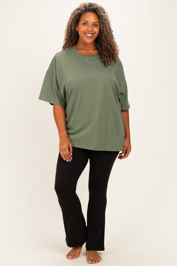 Olive Plus Cotton Oversized Tunic Tee