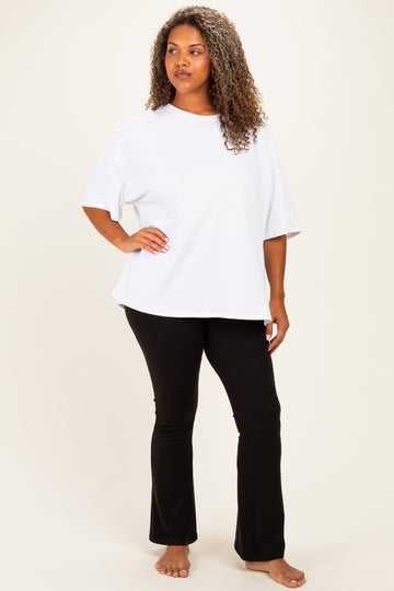 White Plus Cotton Oversized Tunic Tee