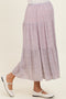 Pink Floral Maternity Maxi Skirt