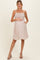 Papyrus Knot Detail Smocked Maternity Mini Dress