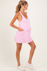 Sugar Pink Maternity Active Racerback Skortsie